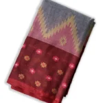 Tant saree cross-flower blocks