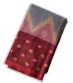 Tant saree cross-flower blocks