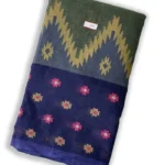 Tant saree cross-flower blocks
