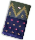 Tant saree cross-flower blocks