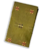 Tant saree cross-flower blocks