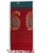 Kota Striped Gas Jamdani Saree - Image 4