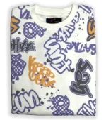 Sweatshirt med tryck